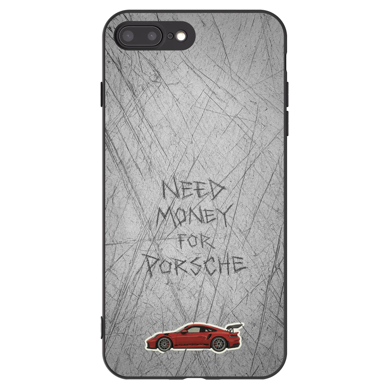 Picasee fekete szilikon tok az alábbi mobiltelefonokra Apple iPhone 8 Plus - Garage Scratch