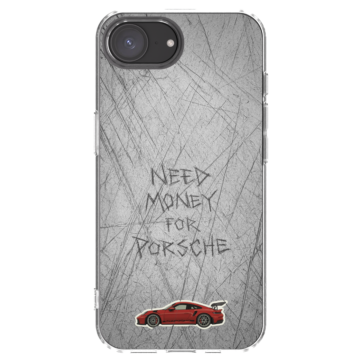 Picasee átlátszó szilikon tok az alábbi mobiltelefonokra Apple iPhone 16e - Garage Scratch