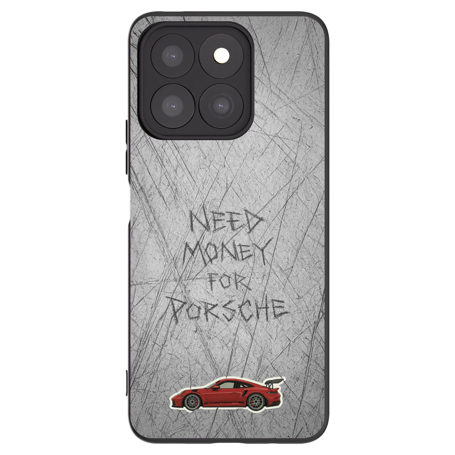 Picasee fekete szilikon tok az alábbi mobiltelefonokra Honor X8c - Garage Scratch