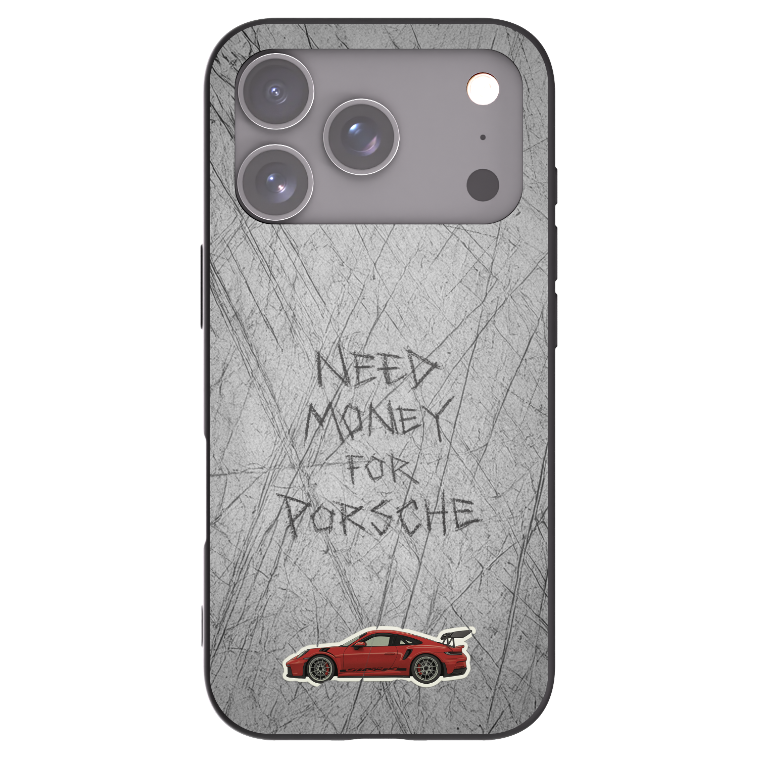 Picasee fekete szilikon tok az alábbi mobiltelefonokra Apple iPhone 17 Pro - Garage Scratch