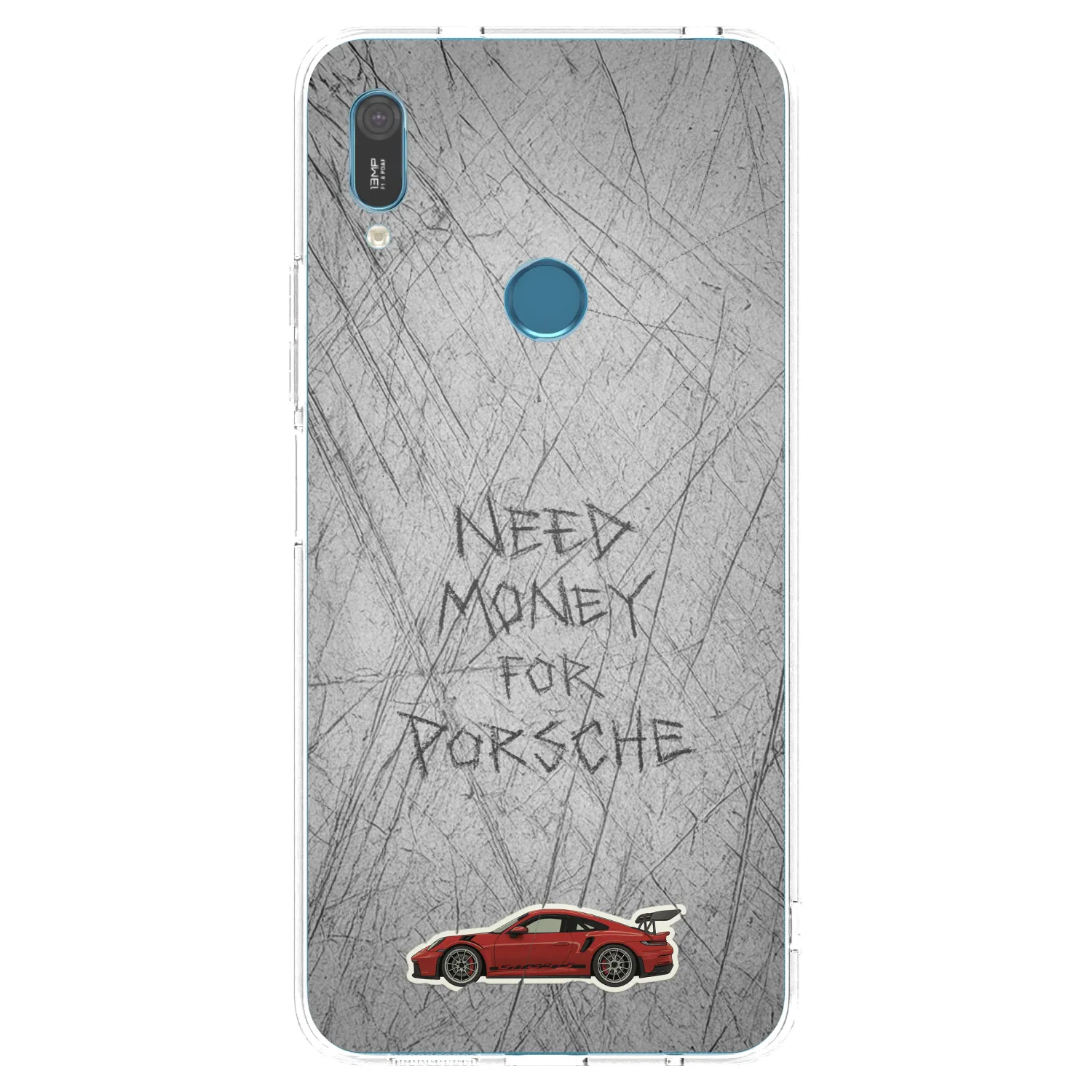 Picasee átlátszó szilikon tok az alábbi mobiltelefonokra Huawei Y6 2019 - Garage Scratch