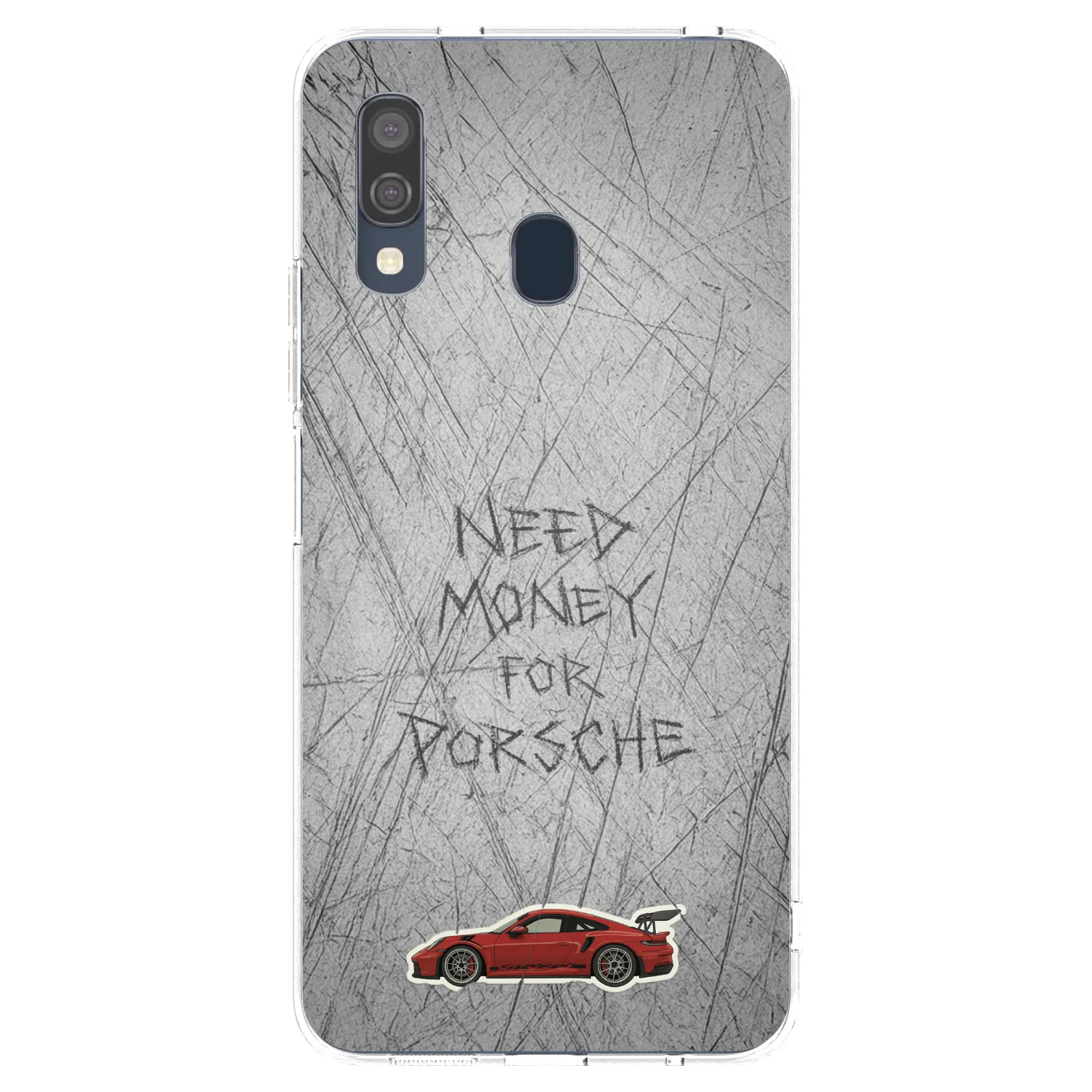 Picasee átlátszó szilikon tok az alábbi mobiltelefonokra Samsung Galaxy A40 A405F - Garage Scratch