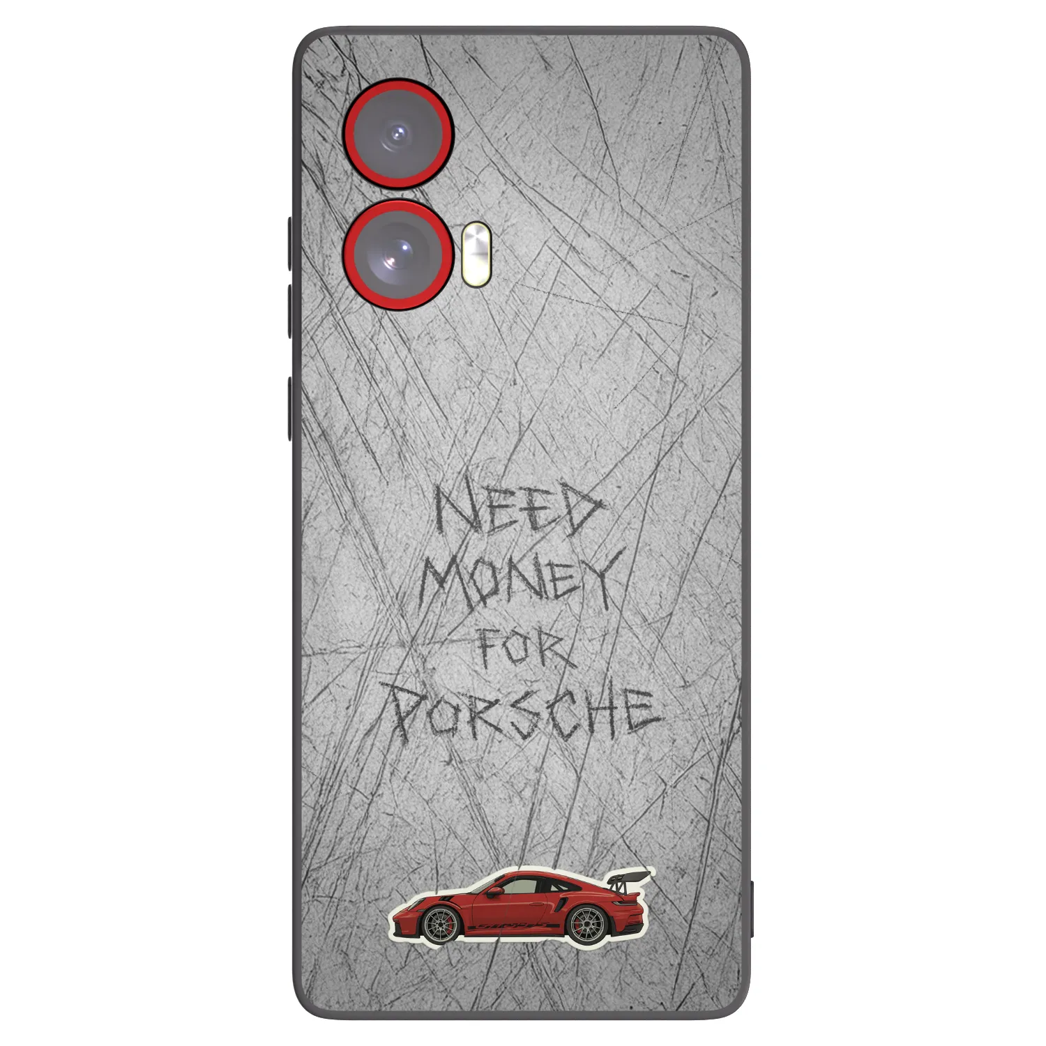 Picasee fekete szilikon tok az alábbi mobiltelefonokra Motorola Edge 50 Fusion - Garage Scratch