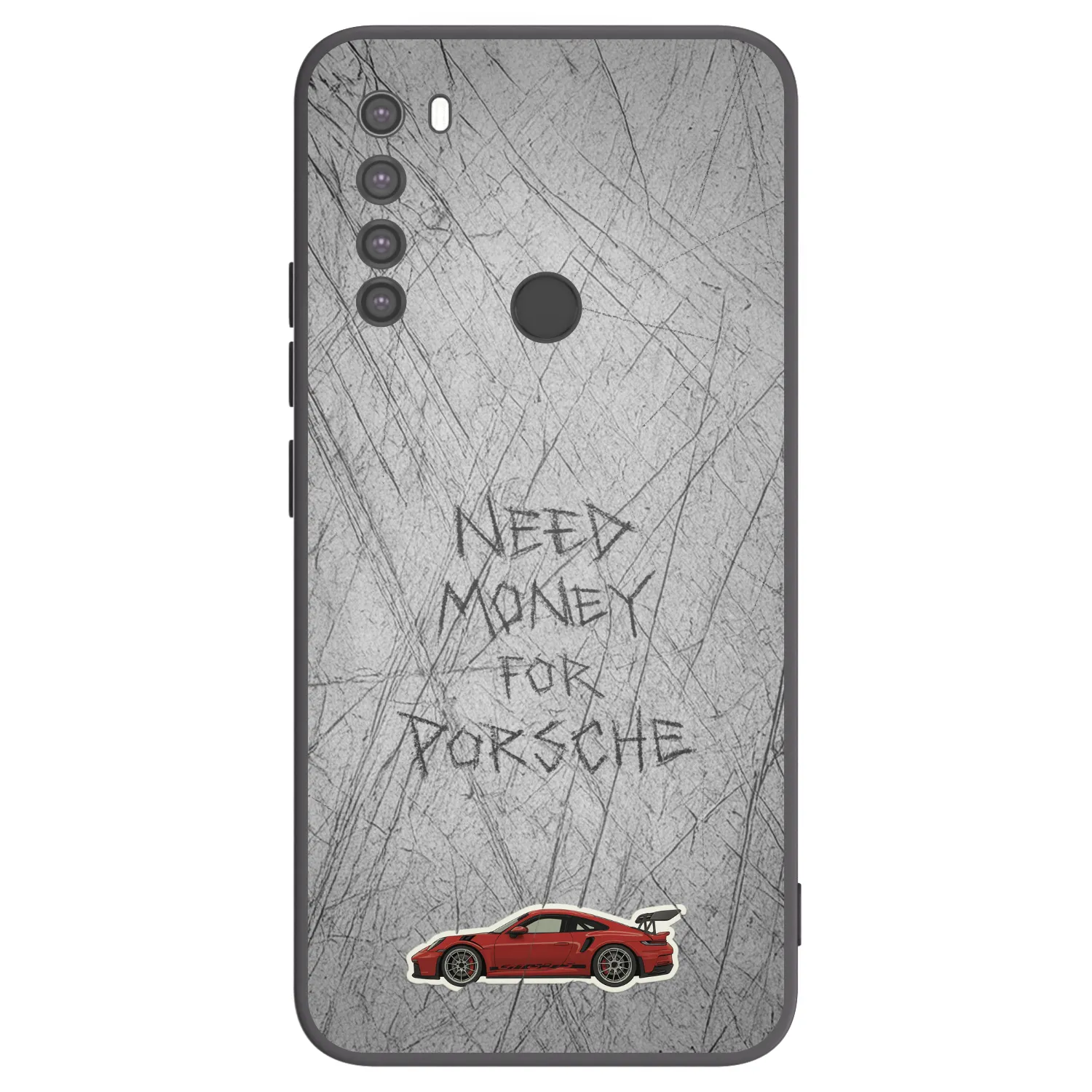 Picasee fekete szilikon tok az alábbi mobiltelefonokra Xiaomi Redmi Note 8 - Garage Scratch