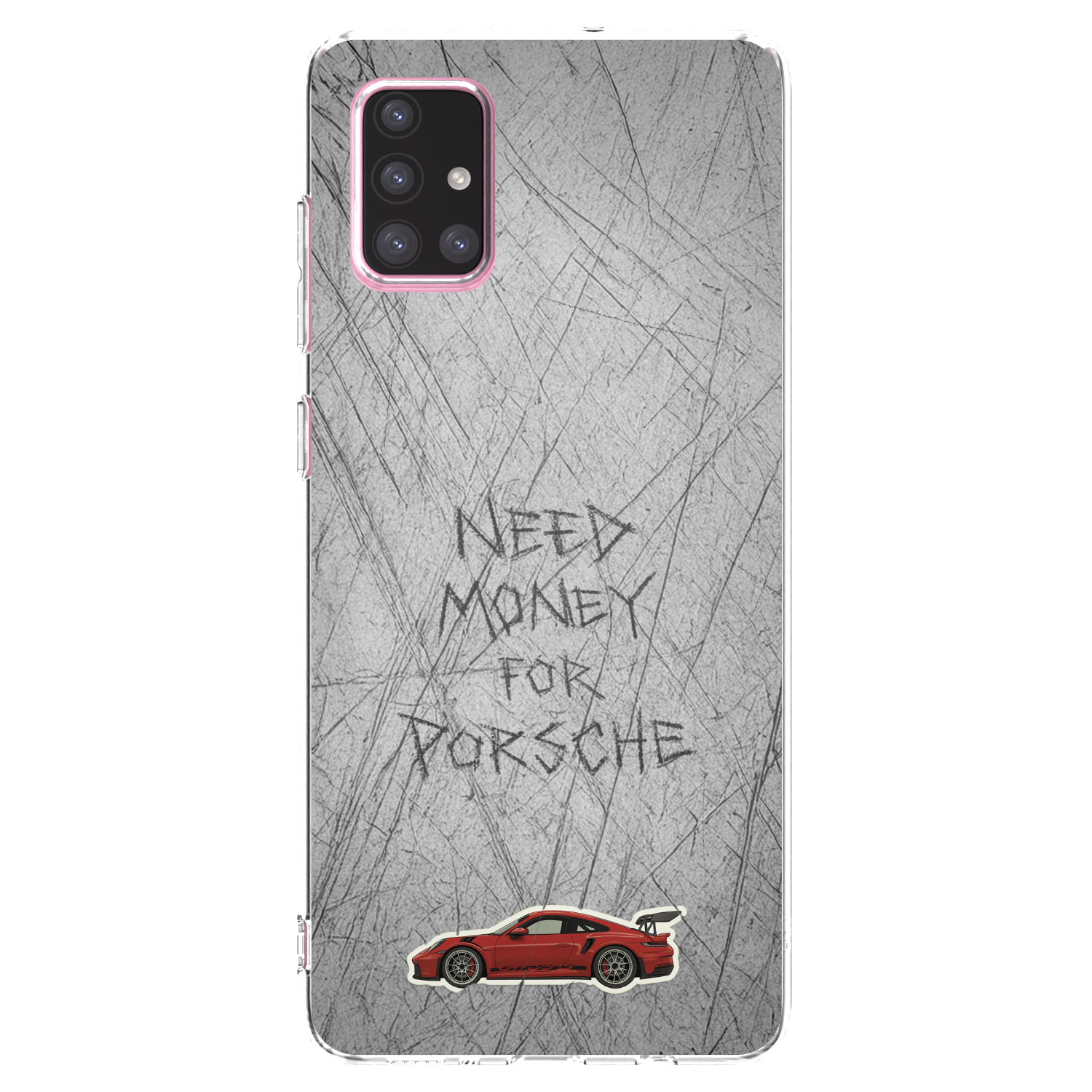 Picasee átlátszó szilikon tok az alábbi mobiltelefonokra Samsung Galaxy A71 A715F - Garage Scratch