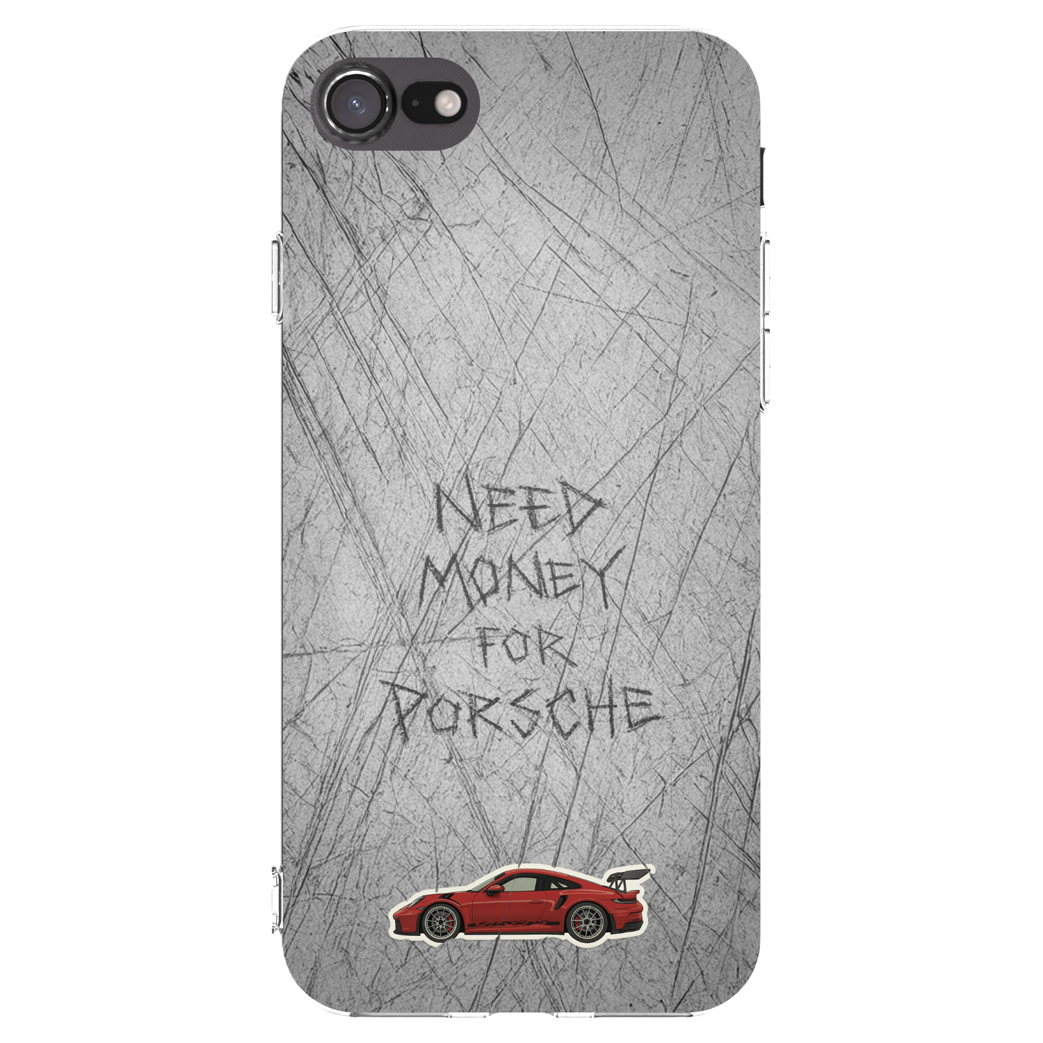 Picasee átlátszó szilikon tok az alábbi mobiltelefonokra Apple iPhone SE 2020 - Garage Scratch