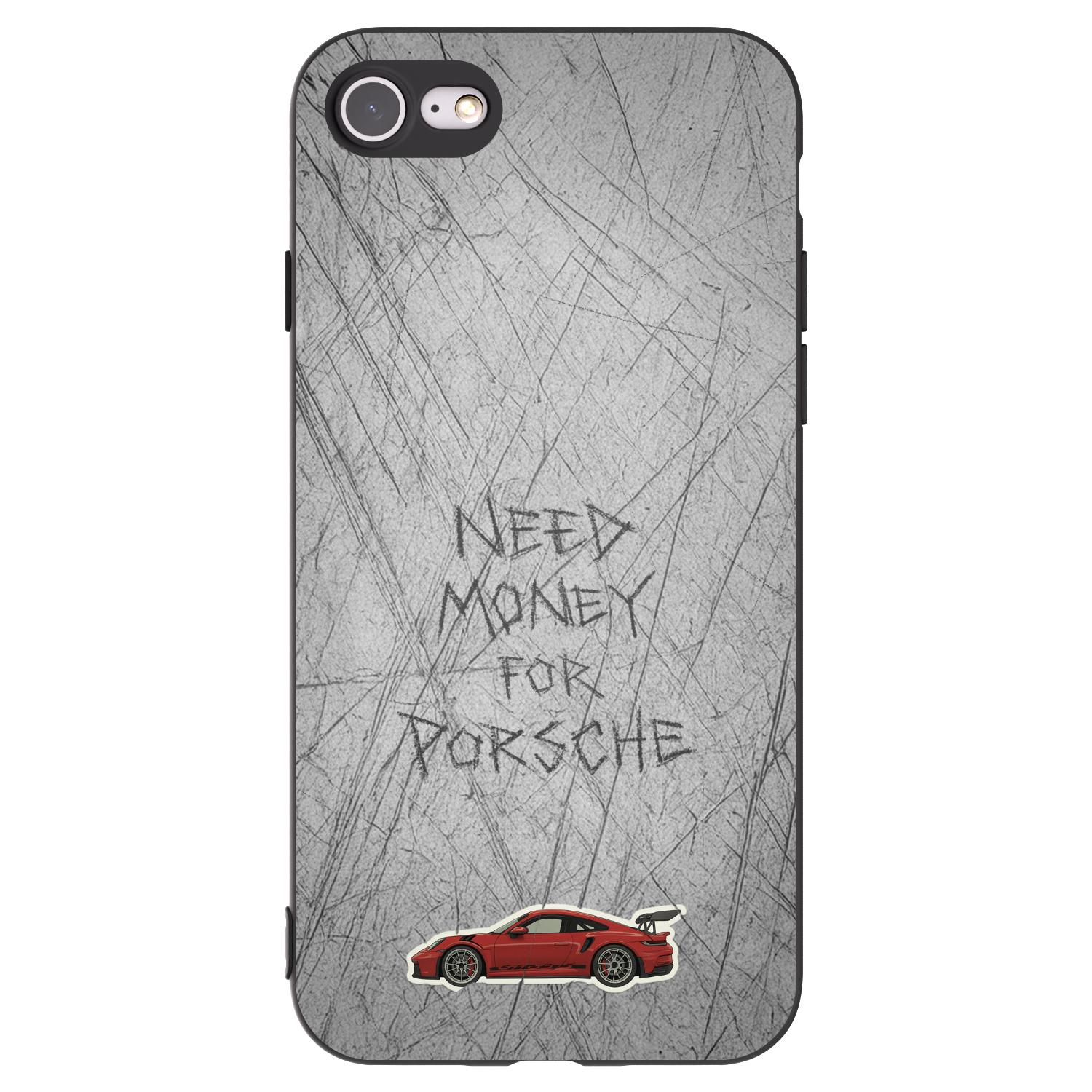 Picasee fekete szilikon tok az alábbi mobiltelefonokra Apple iPhone SE 2020 - Garage Scratch