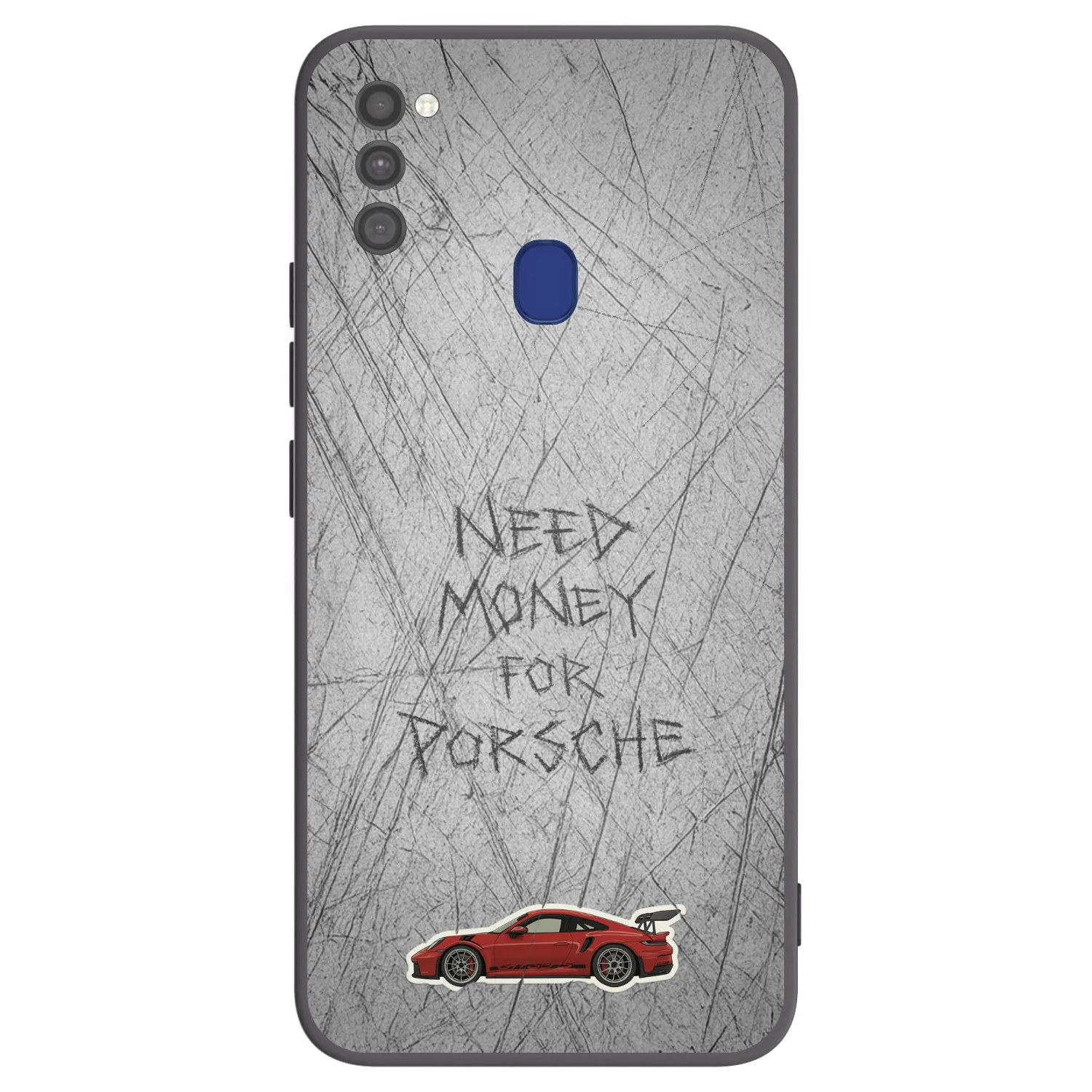 Picasee fekete szilikon tok az alábbi mobiltelefonokra Samsung Galaxy M21 M215F - Garage Scratch