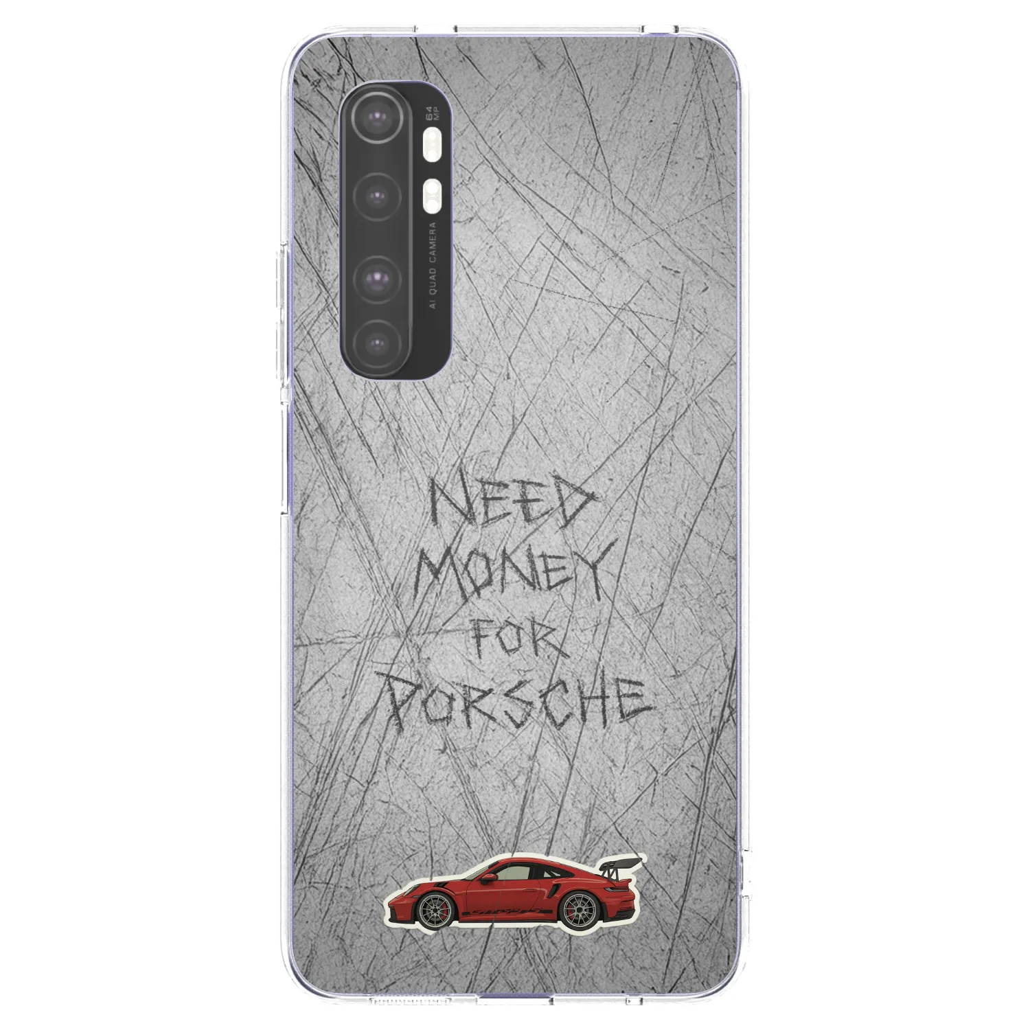 Picasee átlátszó szilikon tok az alábbi mobiltelefonokra Xiaomi Mi Note 10 Lite - Garage Scratch