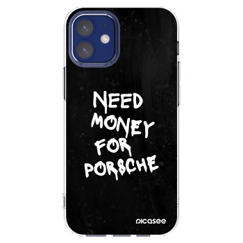 Picasee átlátszó szilikon tok az alábbi mobiltelefonokra Apple iPhone 12 mini - Black Dollar