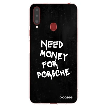 Picasee átlátszó szilikon tok az alábbi mobiltelefonokra Samsung Galaxy A20s - Black Dollar