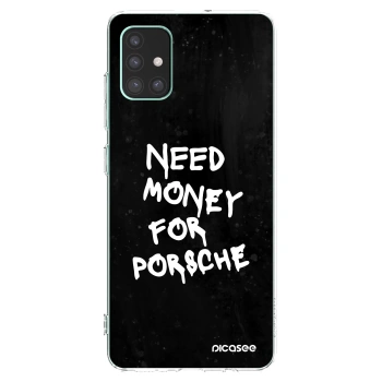 Picasee átlátszó szilikon tok az alábbi mobiltelefonokra Samsung Galaxy M51 M515F - Black Dollar