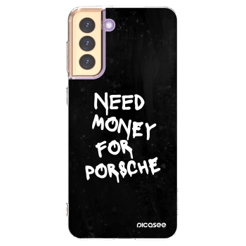 Picasee átlátszó szilikon tok az alábbi mobiltelefonokra Samsung Galaxy S21+ 5G G996F - Black Dollar
