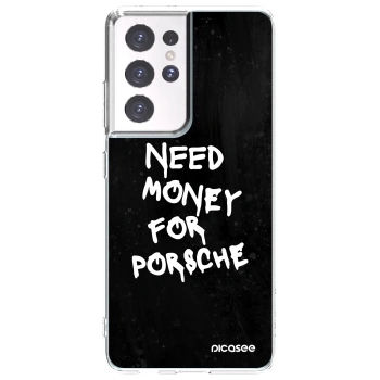 Picasee átlátszó szilikon tok az alábbi mobiltelefonokra Samsung Galaxy S21 Ultra 5G G998B - Black Dollar
