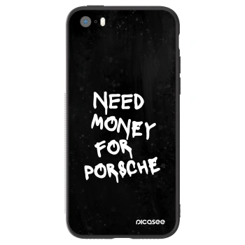 Szilikon tok erre a típusra Apple iPhone 5/5S/SE - Black Dollar