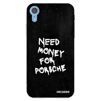 Picasee átlátszó szilikon tok az alábbi mobiltelefonokra Apple iPhone XR - Black Dollar