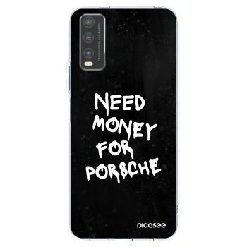 Picasee átlátszó szilikon tok az alábbi mobiltelefonokra Vivo Y20s - Black Dollar