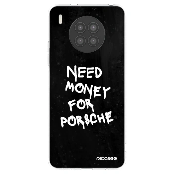 Picasee átlátszó szilikon tok az alábbi mobiltelefonokra Huawei Nova 8i - Black Dollar