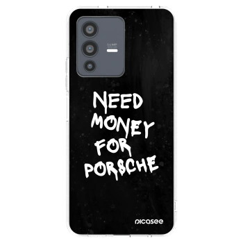 Picasee átlátszó szilikon tok az alábbi mobiltelefonokra Vivo V23 5G - Black Dollar