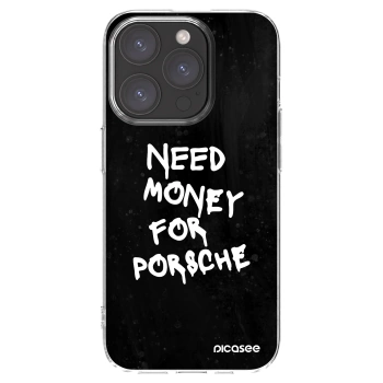 Picasee átlátszó szilikon tok az alábbi mobiltelefonokra Apple iPhone 15 Pro - Black Dollar