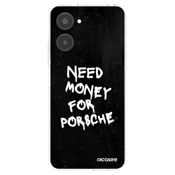 Picasee átlátszó szilikon tok az alábbi mobiltelefonokra Realme 10 4G - Black Dollar