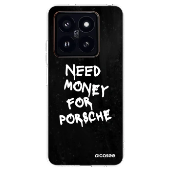 Picasee átlátszó szilikon tok az alábbi mobiltelefonokra Xiaomi 14 Pro - Black Dollar