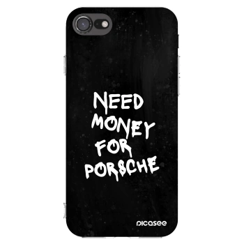 Picasee átlátszó szilikon tok az alábbi mobiltelefonokra Apple iPhone 7 - Black Dollar