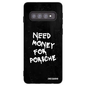 Picasee fekete szilikon tok az alábbi mobiltelefonokra Samsung Galaxy S10 G973 - Black Dollar