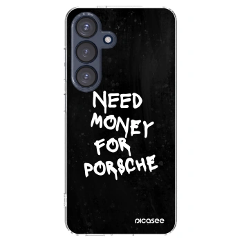 Picasee átlátszó szilikon tok az alábbi mobiltelefonokra Samsung Galaxy S25 5G - Black Dollar