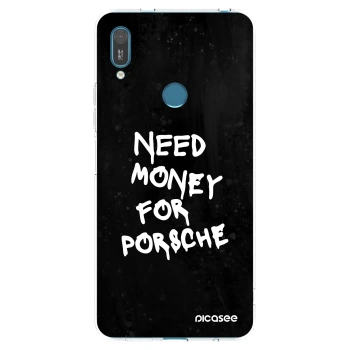 Picasee átlátszó szilikon tok az alábbi mobiltelefonokra Huawei Y7 2019 - Black Dollar