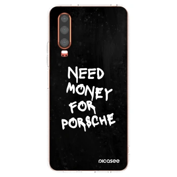 Picasee átlátszó szilikon tok az alábbi mobiltelefonokra Huawei P30 - Black Dollar