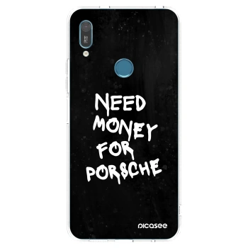 Picasee átlátszó szilikon tok az alábbi mobiltelefonokra Huawei Y6 2019 - Black Dollar