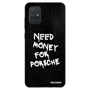Szilikon tok erre a típusra Samsung Galaxy A71 A715F - Black Dollar