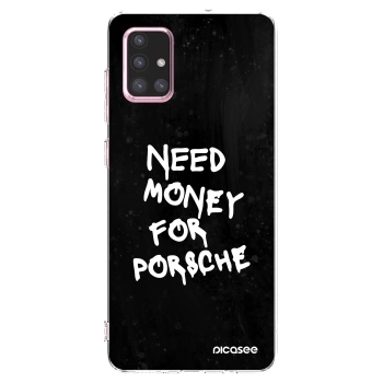 Picasee átlátszó szilikon tok az alábbi mobiltelefonokra Samsung Galaxy A71 A715F - Black Dollar