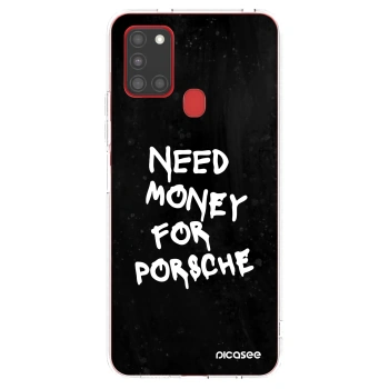 Picasee átlátszó szilikon tok az alábbi mobiltelefonokra Samsung Galaxy A21s - Black Dollar