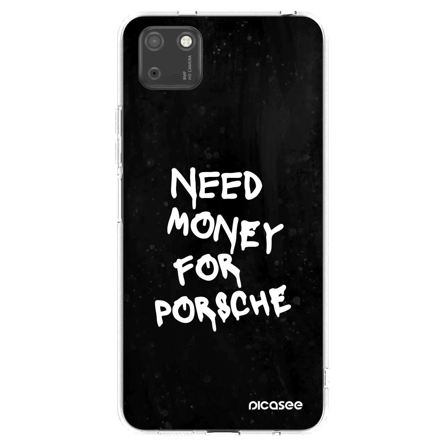 Picasee átlátszó szilikon tok az alábbi mobiltelefonokra Huawei Y5P - Black Dollar