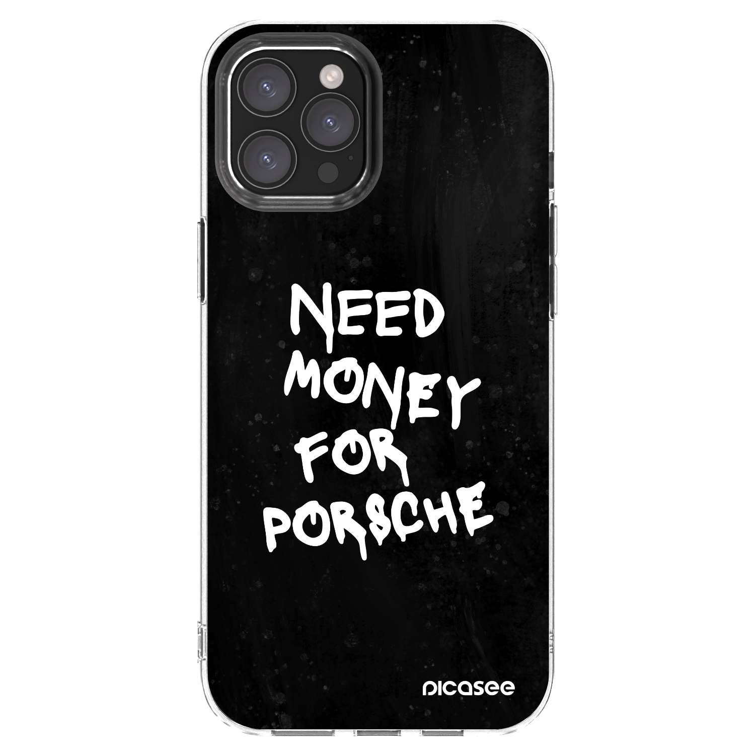 Picasee átlátszó szilikon tok az alábbi mobiltelefonokra Apple iPhone 12 Pro Max - Black Dollar
