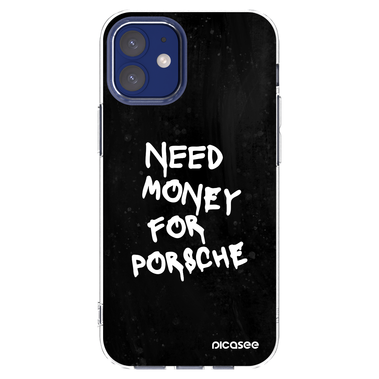 Picasee átlátszó szilikon tok az alábbi mobiltelefonokra Apple iPhone 12 mini - Black Dollar