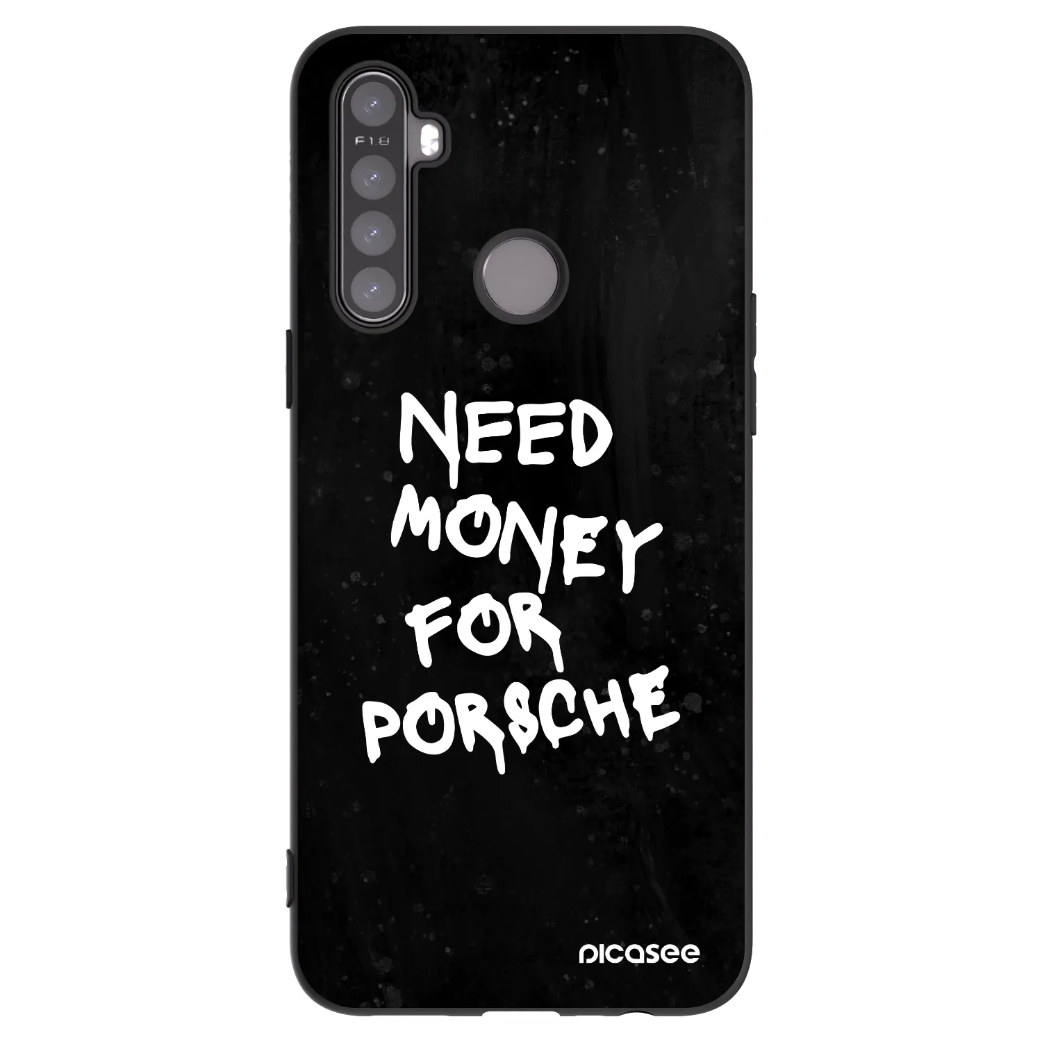 Picasee fekete szilikon tok az alábbi mobiltelefonokra Realme 5 - Black Dollar