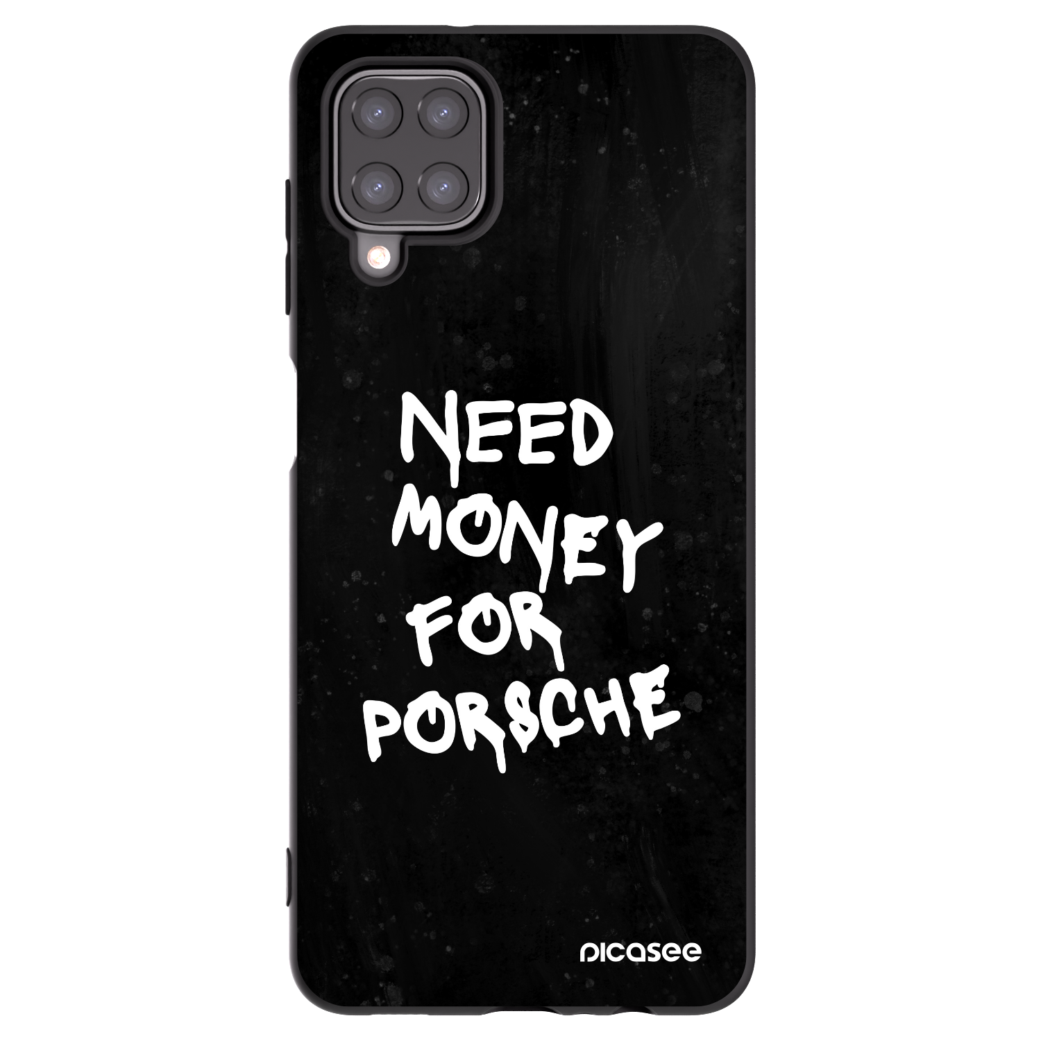 Picasee fekete szilikon tok az alábbi mobiltelefonokra Samsung Galaxy A12 A125F - Black Dollar