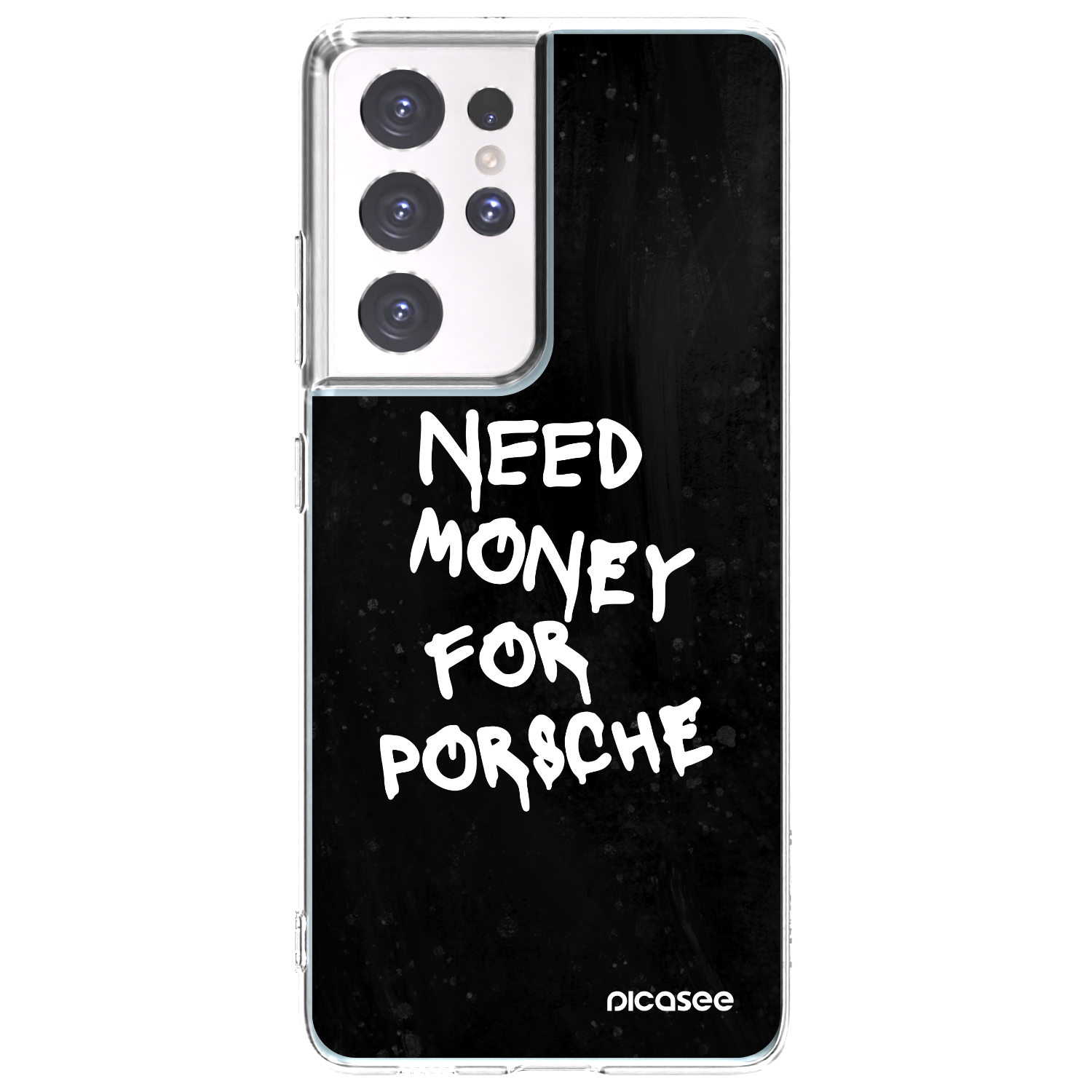 Picasee átlátszó szilikon tok az alábbi mobiltelefonokra Samsung Galaxy S21 Ultra 5G G998B - Black Dollar