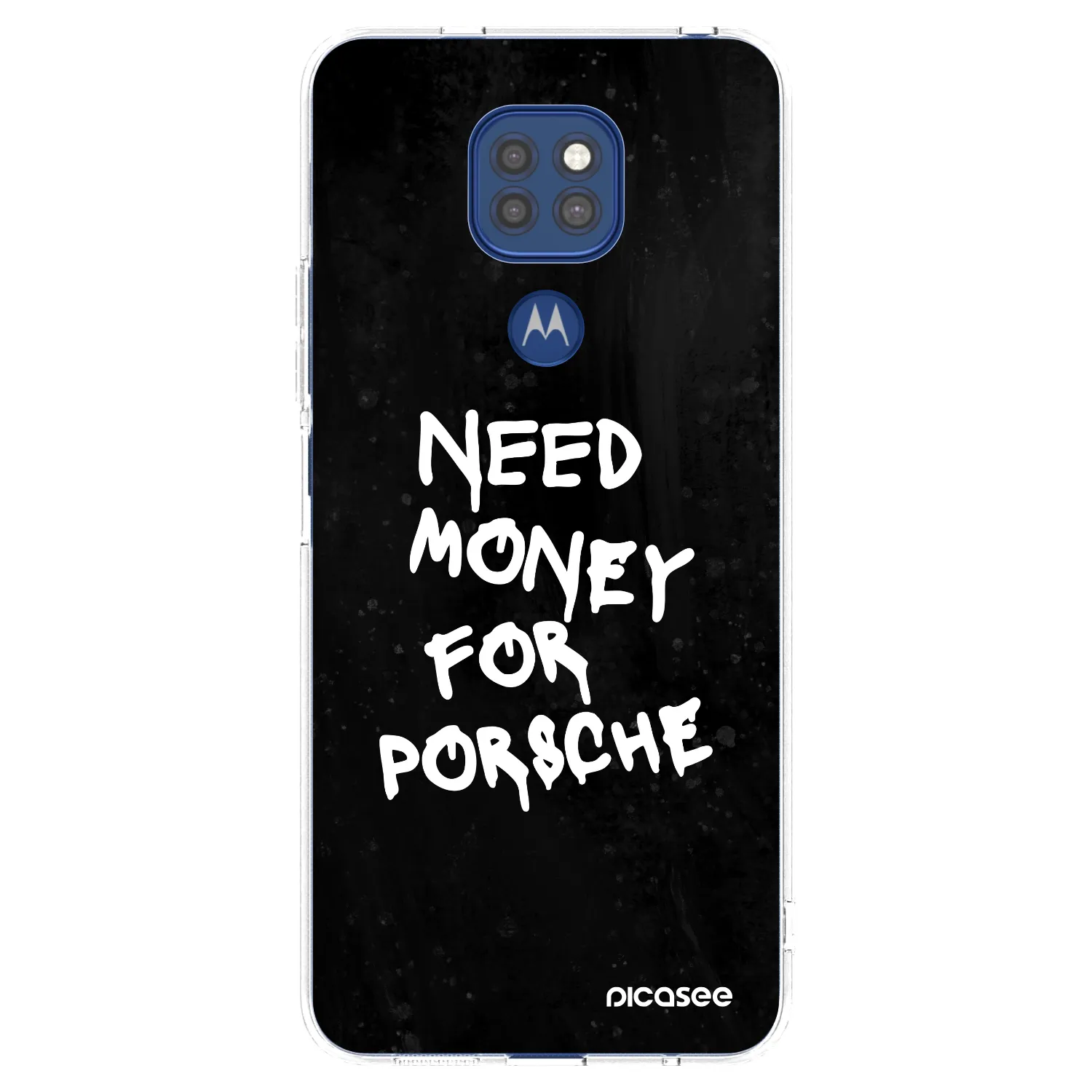 Picasee átlátszó szilikon tok az alábbi mobiltelefonokra Motorola Moto G9 Play - Black Dollar