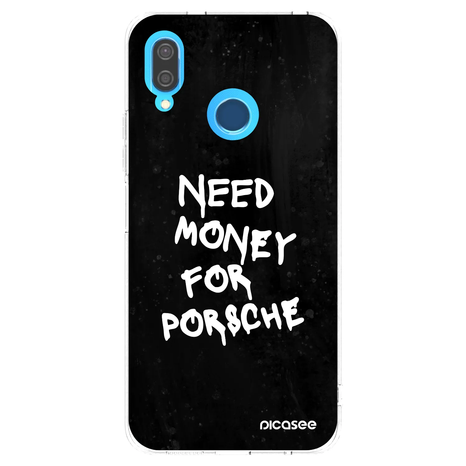 Picasee átlátszó szilikon tok az alábbi mobiltelefonokra Huawei P20 Lite - Black Dollar