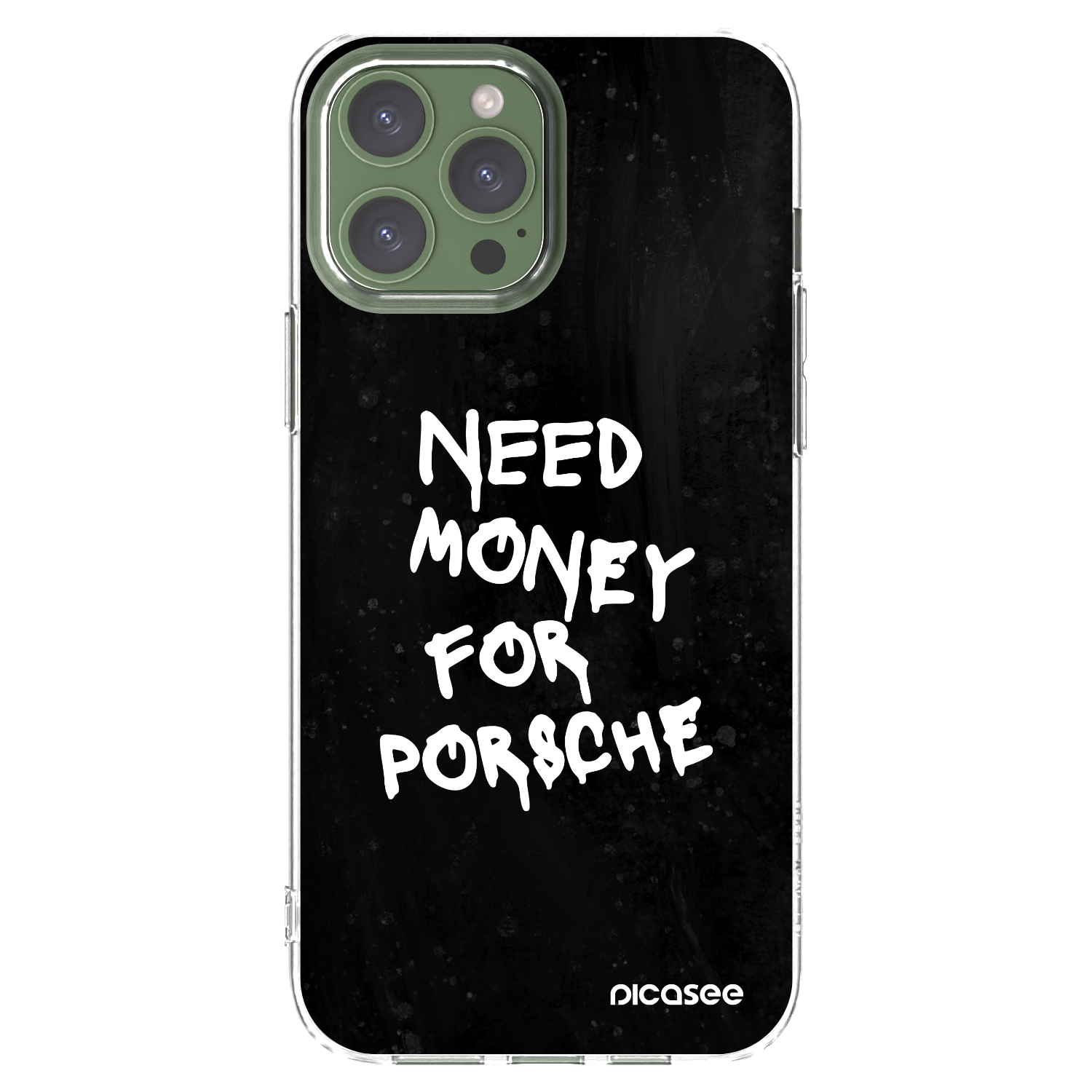 Picasee átlátszó szilikon tok az alábbi mobiltelefonokra Apple iPhone 13 Pro Max - Black Dollar