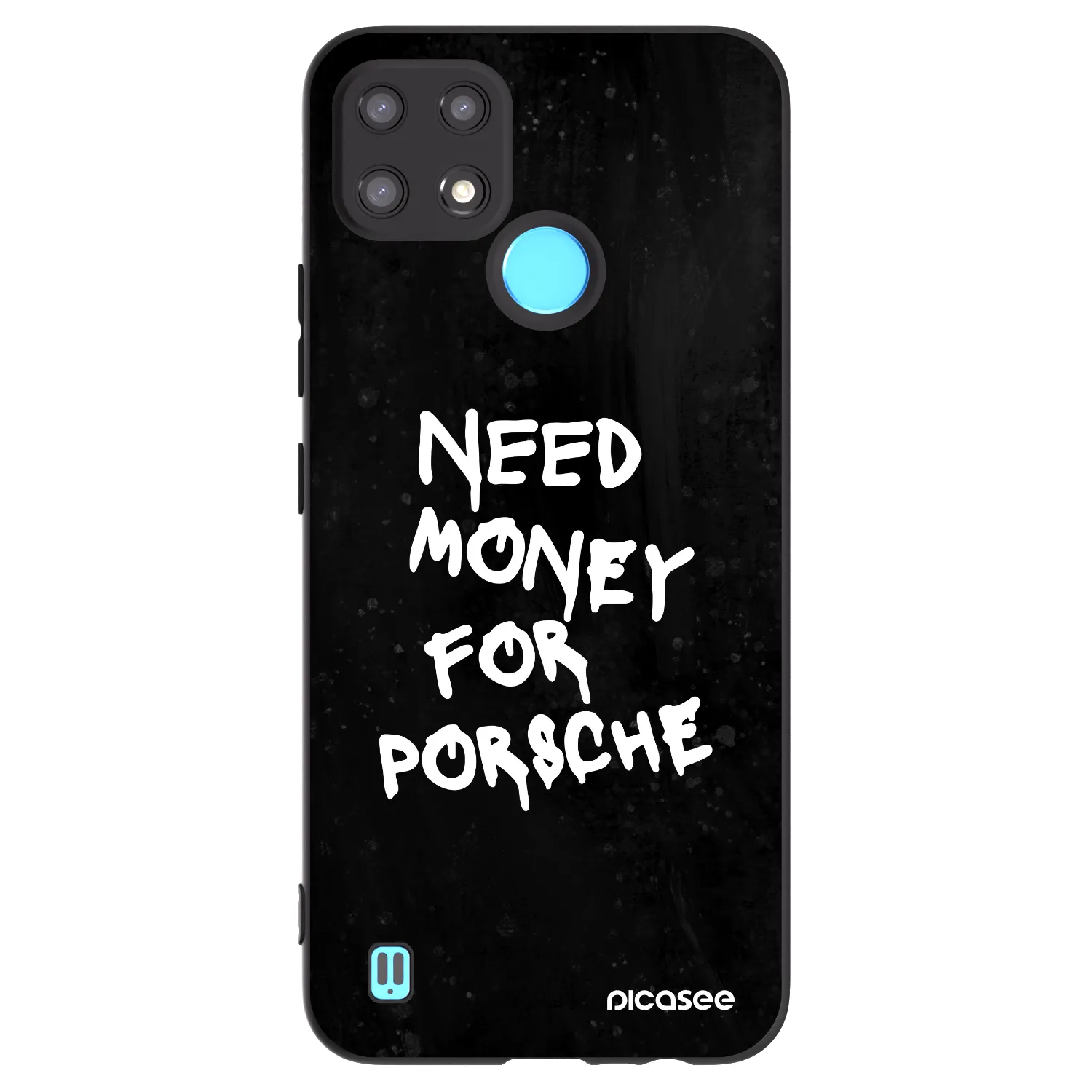 Picasee fekete szilikon tok az alábbi mobiltelefonokra Realme C21 - Black Dollar