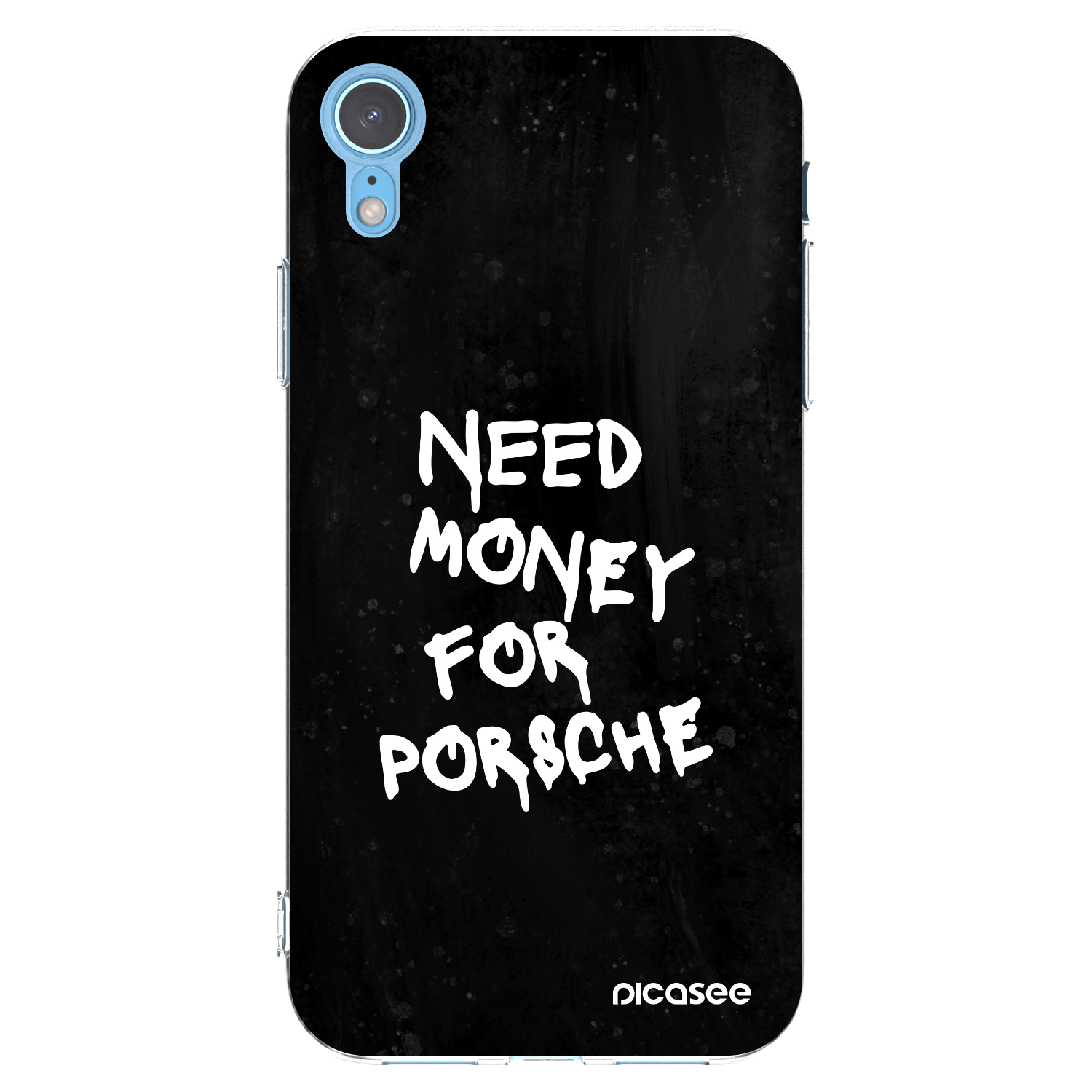 Picasee átlátszó szilikon tok az alábbi mobiltelefonokra Apple iPhone XR - Black Dollar