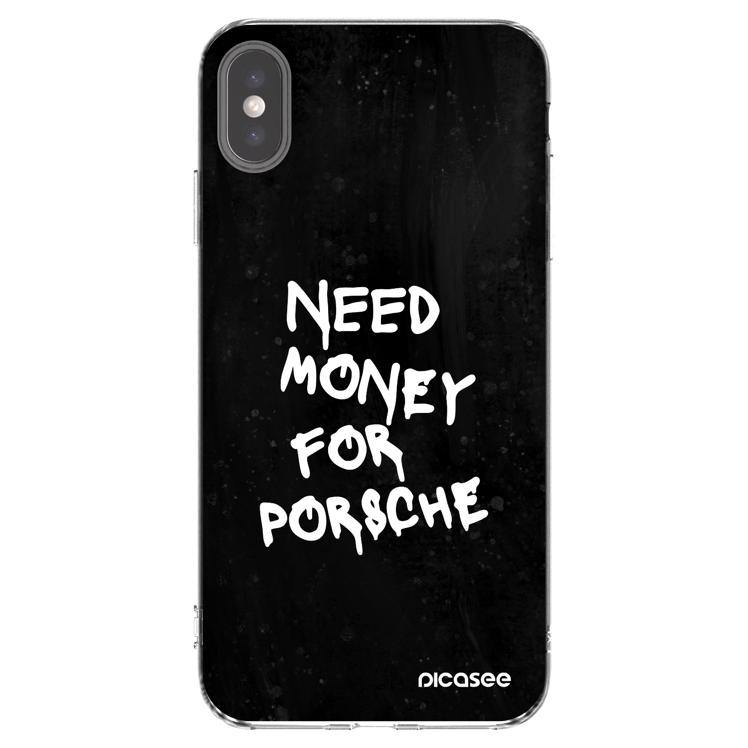 Picasee átlátszó szilikon tok az alábbi mobiltelefonokra Apple iPhone XS Max - Black Dollar