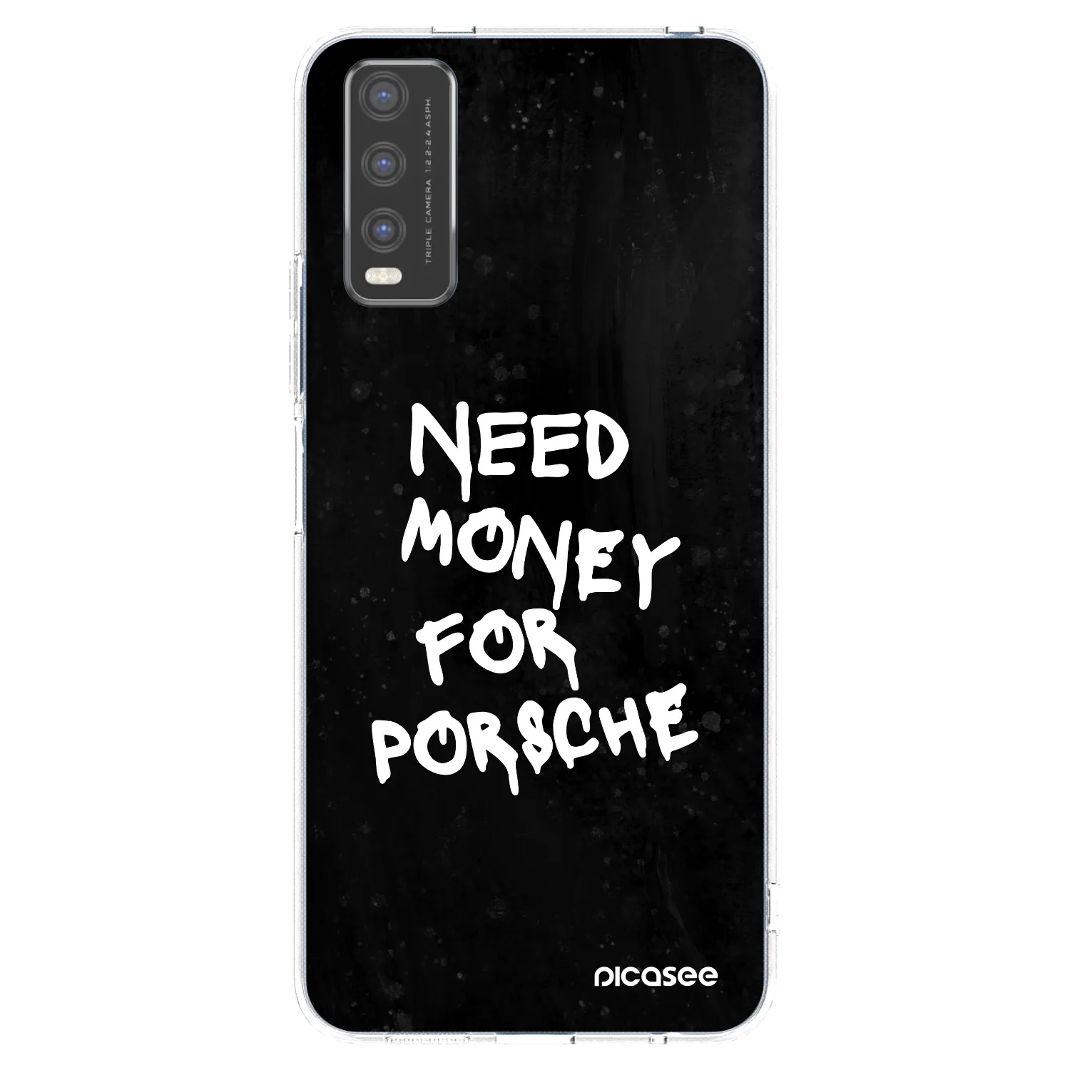 Picasee átlátszó szilikon tok az alábbi mobiltelefonokra Vivo Y20s - Black Dollar