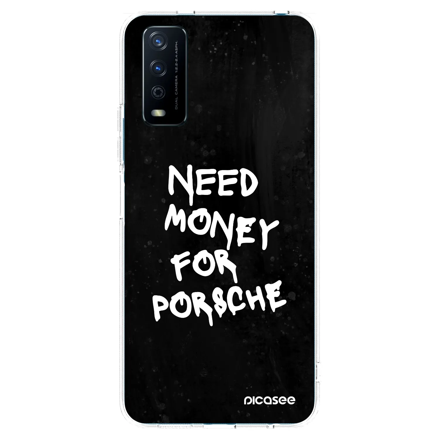 Picasee átlátszó szilikon tok az alábbi mobiltelefonokra Vivo Y11s - Black Dollar