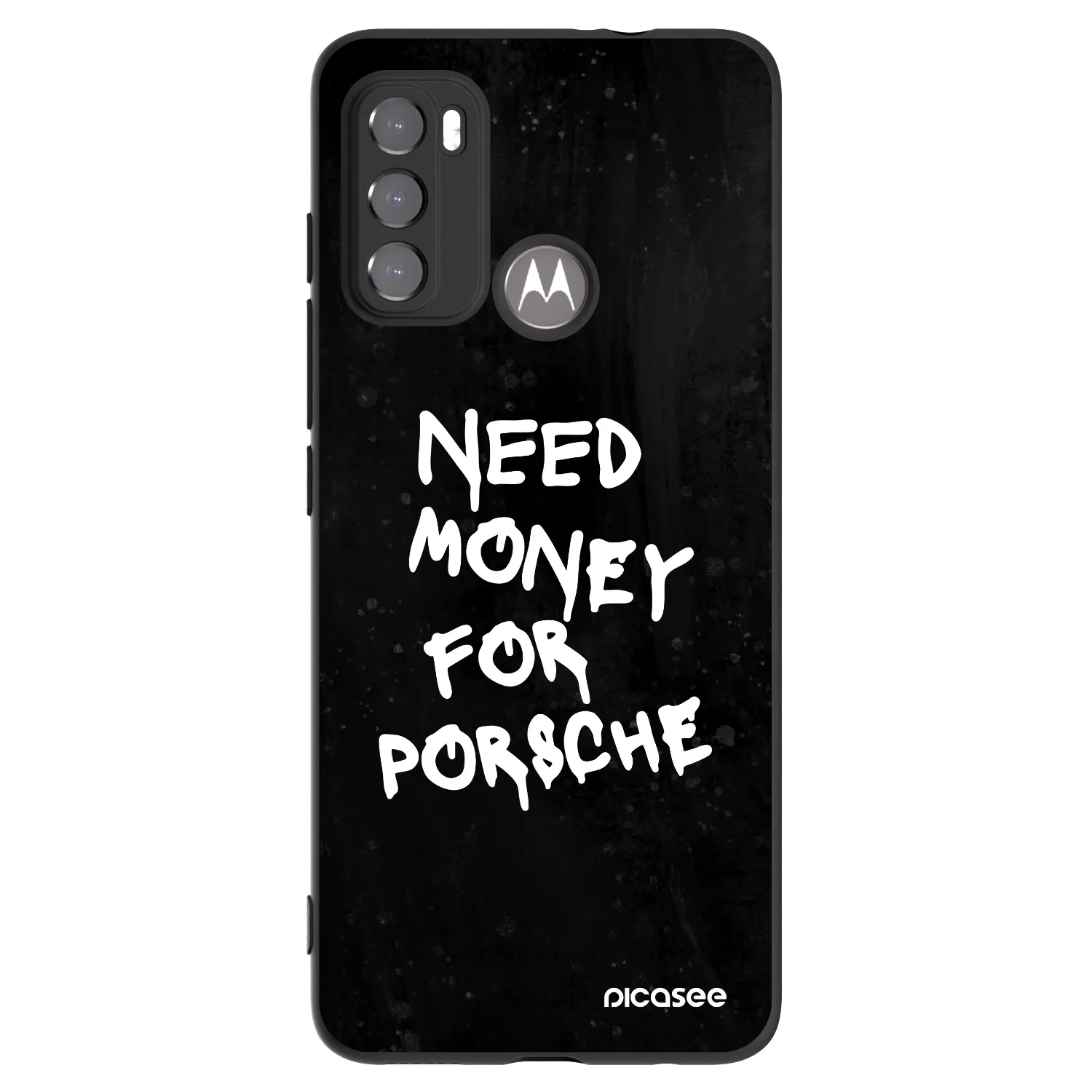 Picasee fekete szilikon tok az alábbi mobiltelefonokra Motorola Moto G60 - Black Dollar